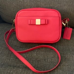 Danier Saffiano Leather Hot Pink Purse